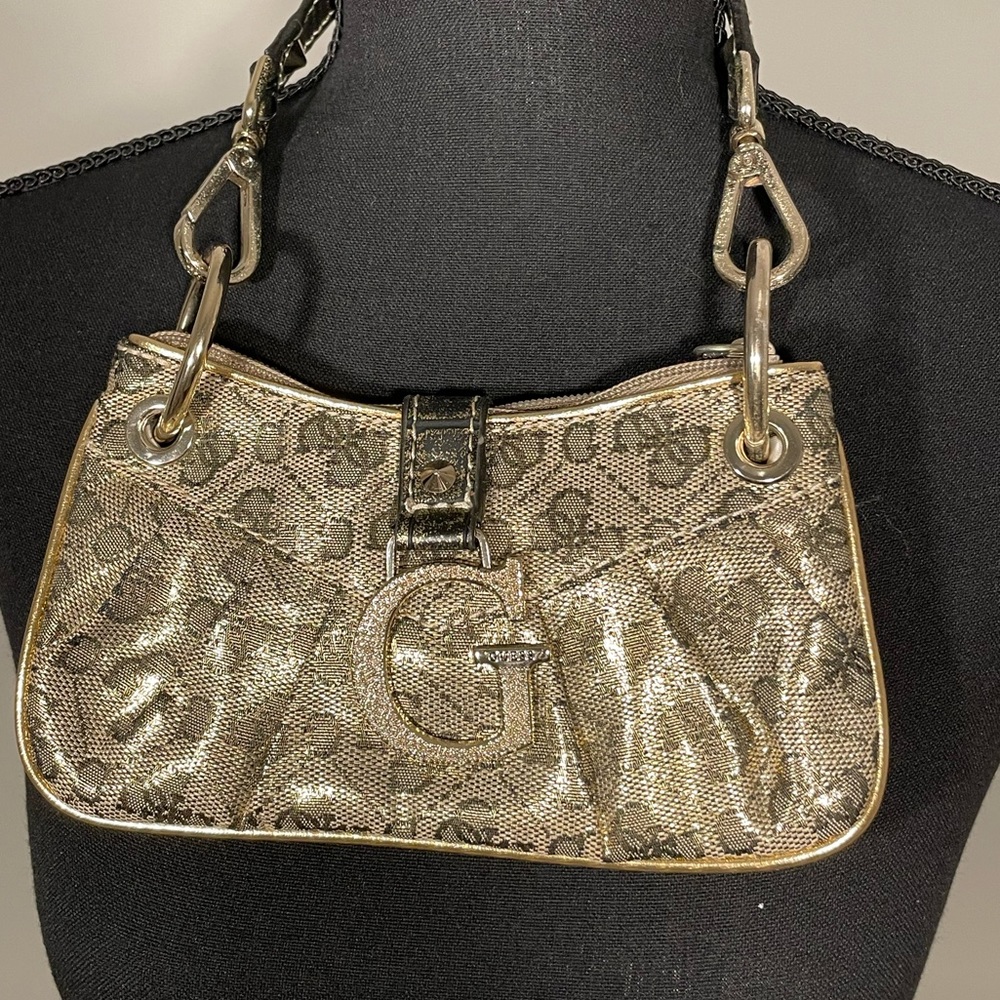 Vintage Y2K Gold Guess Bag